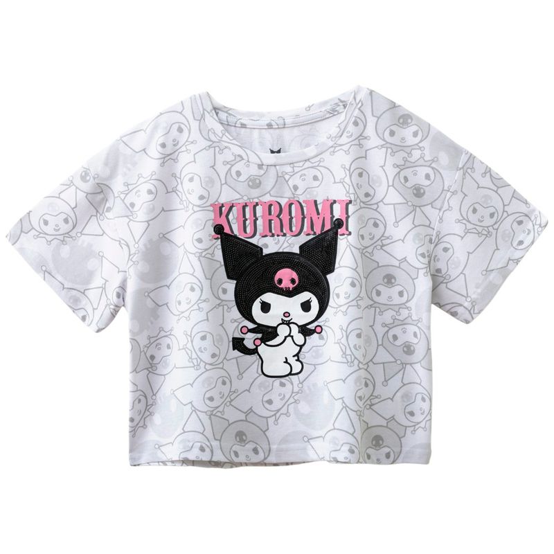 104772251-Blusa-gris-con-estampado-Kuromi-para-niña