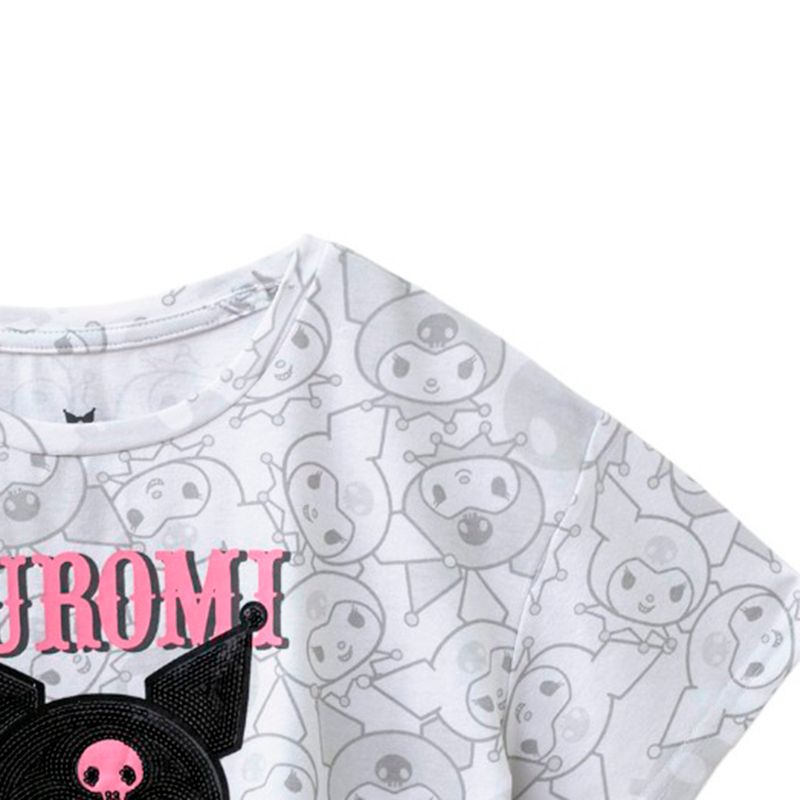 104772251-Blusa-gris-con-estampado-Kuromi-para-niña