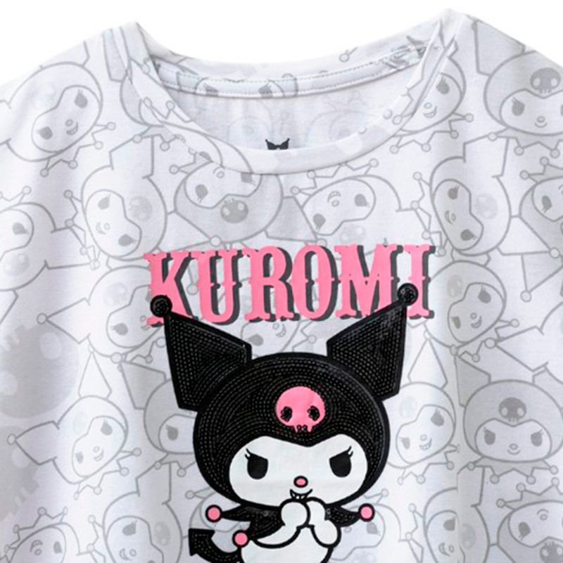 104772251-Blusa-gris-con-estampado-Kuromi-para-niña