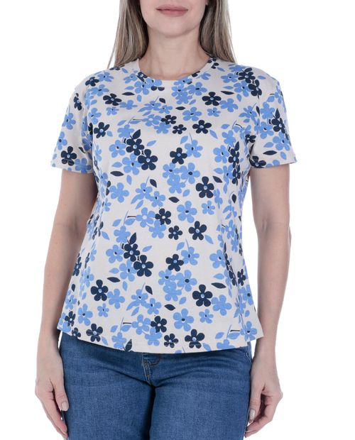 Camiseta Nicolle estampada manga corta para mujer