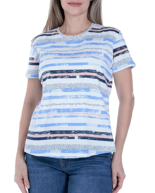 Camiseta Nicolle estampada manga corta para mujer