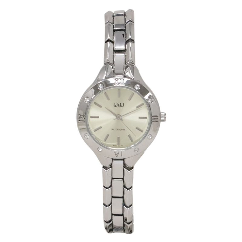 Mujer Plateado Reloj Dama Qq RELOJ Q&Q DAMA FONDO BLANCO