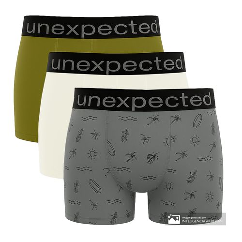 Pack de 3 boxers brief Unexpected multicolor para hombre