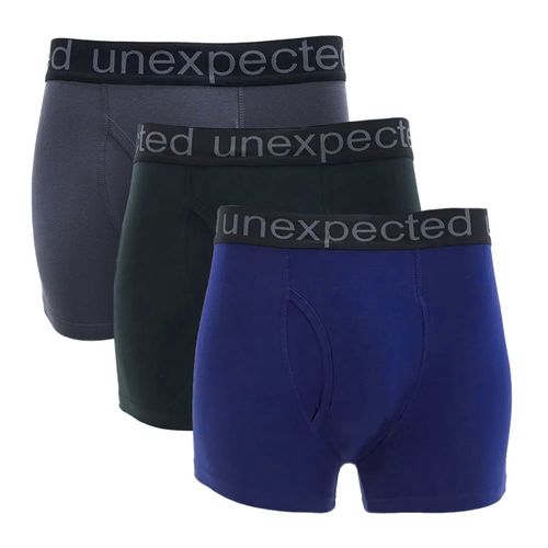 Pack de 3 boxers briefs Unexpected multicolor sólidos para hombre
