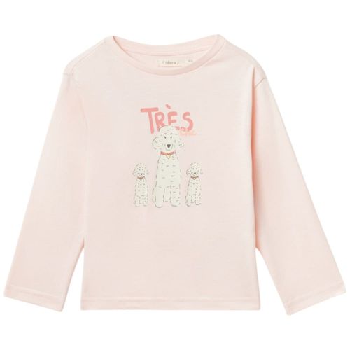 Blusa rosada con estampado para niña