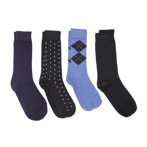 Pack de 4 pares de calcetines crew Unexpected para hombre