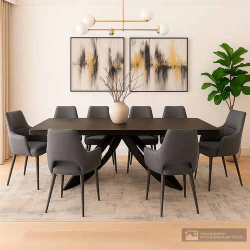 Comedor 8 personas rectangular loisa