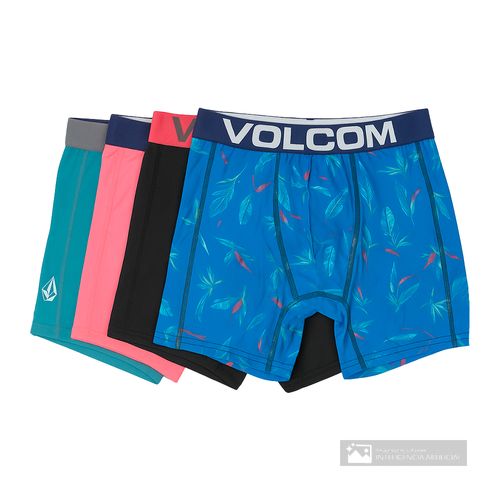 Pack de 4 boxers brief Volcom multicolor para hombre