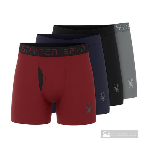 Pack de 4 boxers briefs Spyder multicolor con textura para hombre