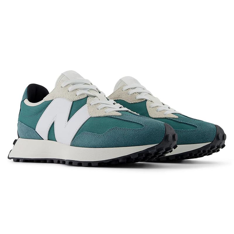 Zapato New Balance 327 deportivo casual turquesa para hombre