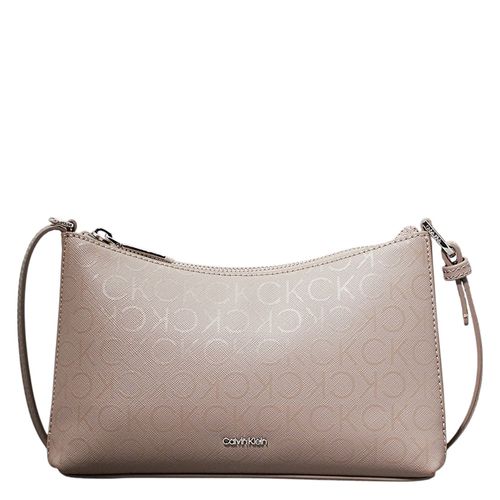 Cartera crossbody Calvin Klein beige para mujer