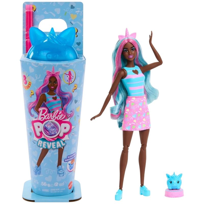 Surtido pieza Barbie Pop Reveal Shakes con aroma y mascota
