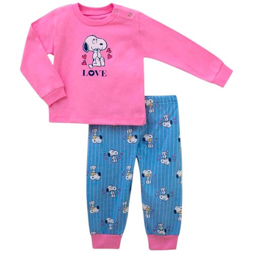 Pijama de 2 piezas multicolor con estampado para bebé niña