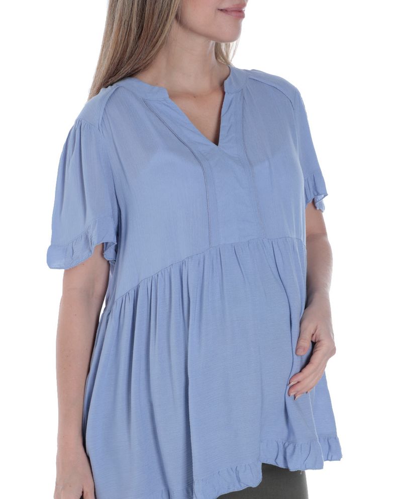 104805866-Blusa-maternal-Sabrina-casual-azul-manga-corta-para-mujer