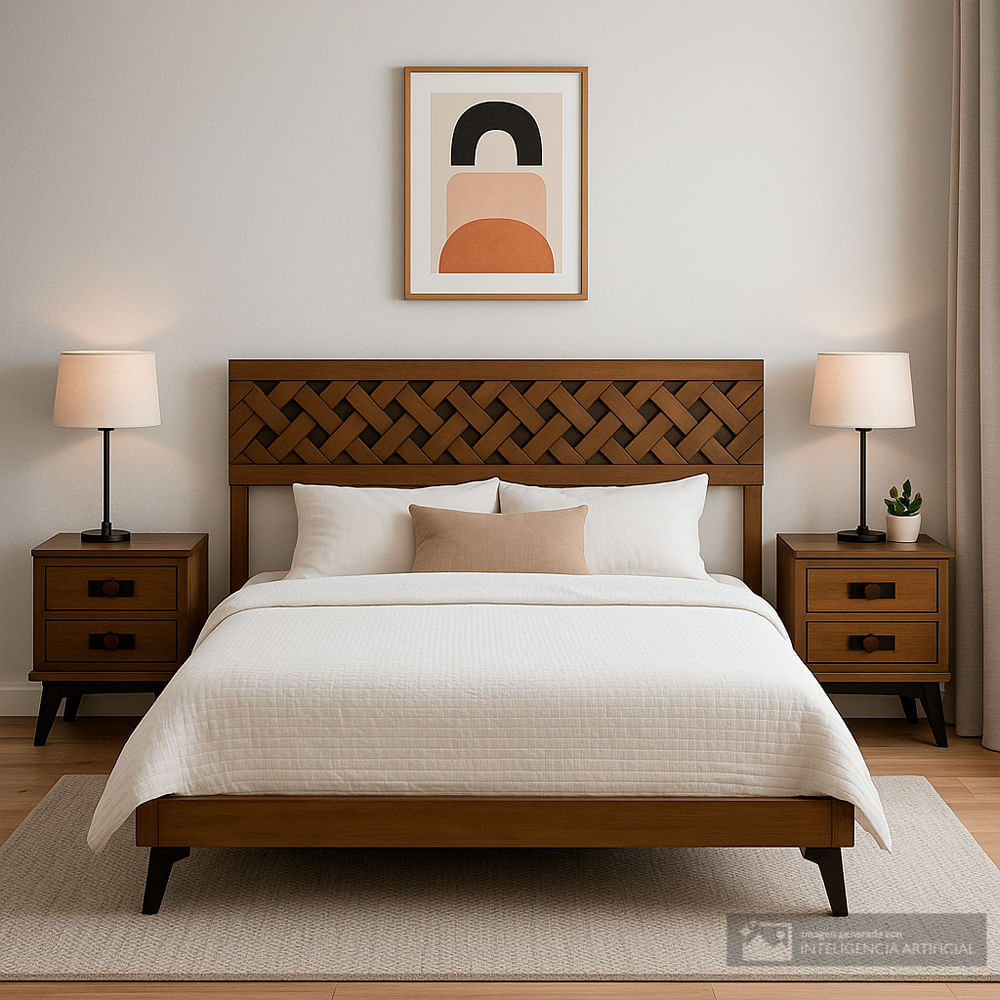 Respaldo king con mesas rustic Crossings