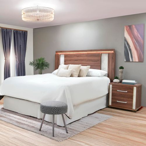 Respaldo Queen con mesas Houston