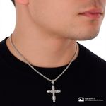 104933231-Cadena-con-dije-de-cruz-de-acero-inoxidable-plateado-2mm-24--para-hombre