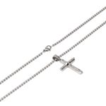 104933235-Cadena-con-dije-de-cruz-de-acero-inoxidable-plateado-2mm-24--para-hombre
