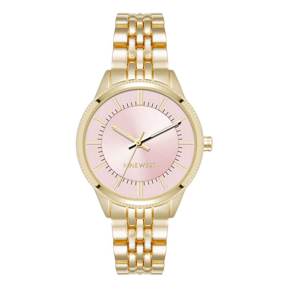 Reloj análogo Nine West de metal dorado para mujer - Siman El Salvador