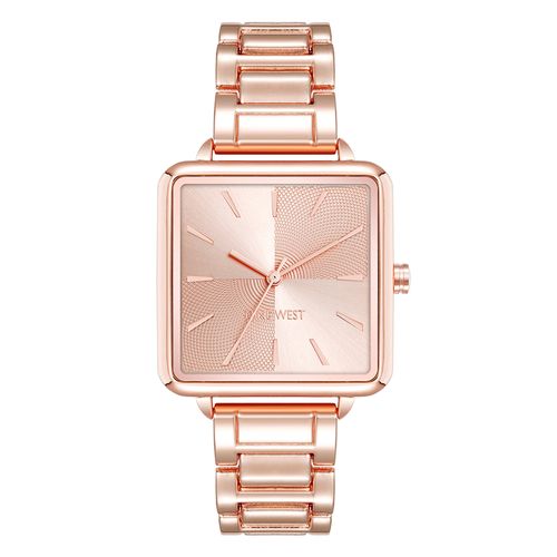 Reloj análogo Nine West de metal rose gold para mujer