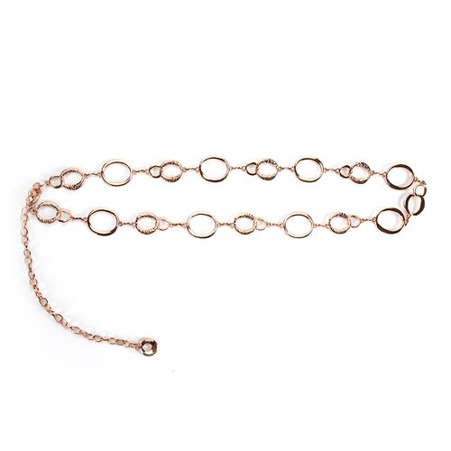 Cinturón de cadena Pun Roma color dorado para mujer