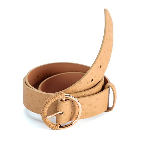 Cinturón Pun Roma color beige para mujer