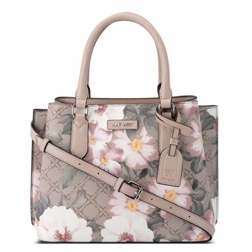 Cartera satchel Nine West Shonda floral para mujer