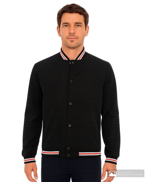 Chaqueta bomber Carven negra sólida para hombre