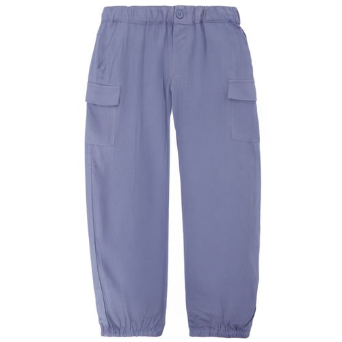 Pantalón azul sólido para niña