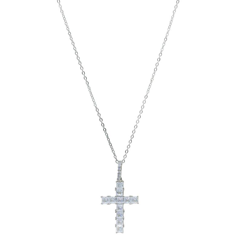 104933267-Collar-con-dije-de-cruz-con-baño-de-oro-blanco-de-18k-1mm-18--para-mujer