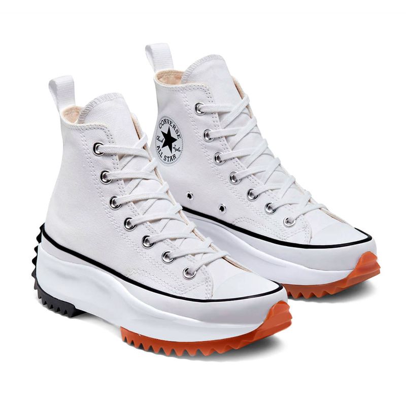 Zapato deportivo casual Converse run star hike color blanco para dama