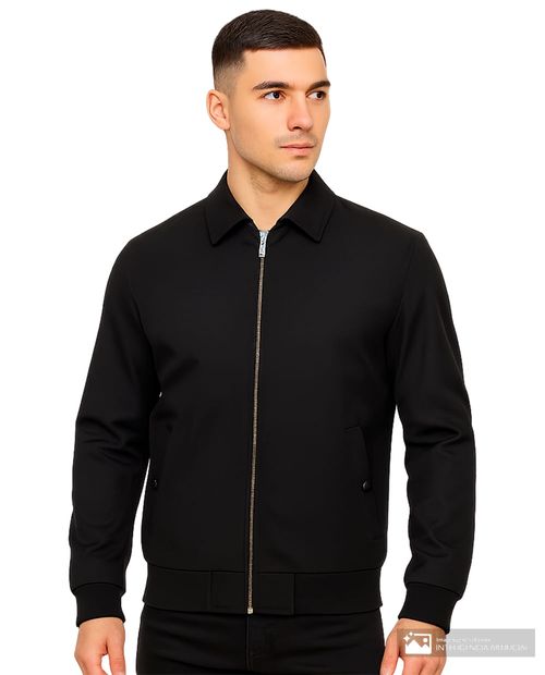 Chaqueta Carven negra sólida para hombre