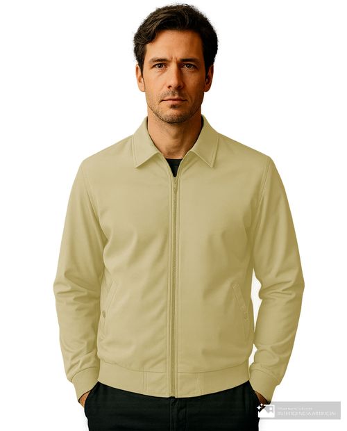 Chaqueta Carven khaki sólida para hombre