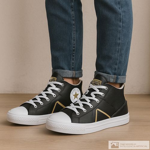 Zapato Converse  Flux ultra mid deportivo casual negro para hombre