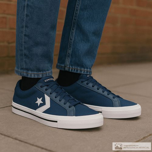 Zapato deportivo casual Converse azul para hombre