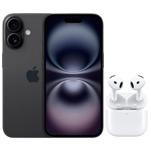 Combo iPhone 16 128GB Black AIRPODS ( 4TA GENERACION)