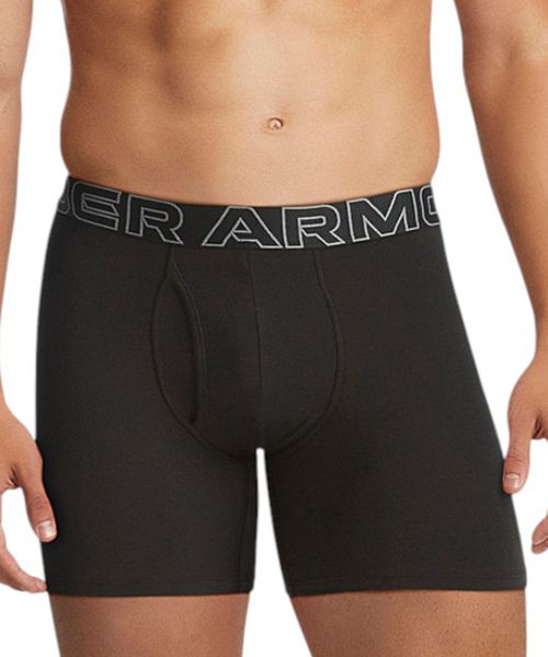 Pack de 3 boxeres briefs deportivo Under Armour negros sólidos para hombre