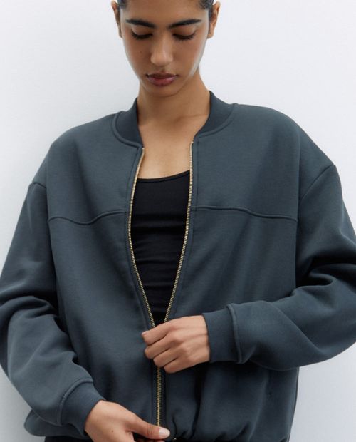 Chaqueta Sfera bomber gris para mujer