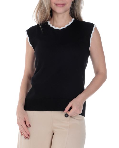 Blusa Cable and Gauge sweatshirt sin mangas para mujer