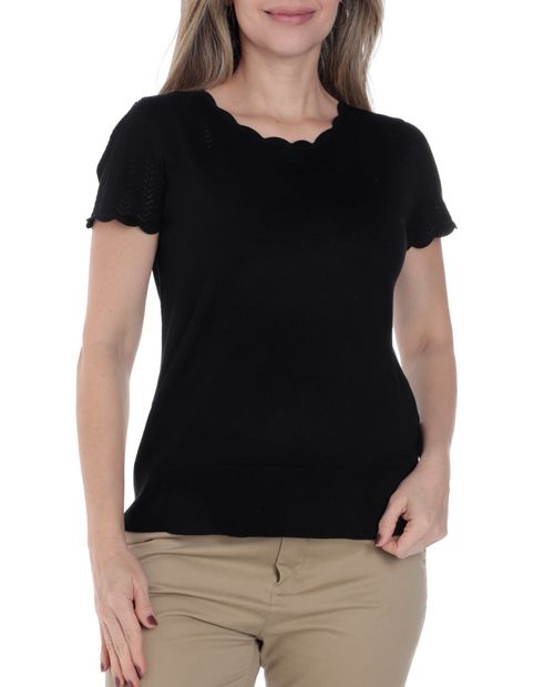 Blusa Cable and Gauge sweatshirt manga corta para mujer
