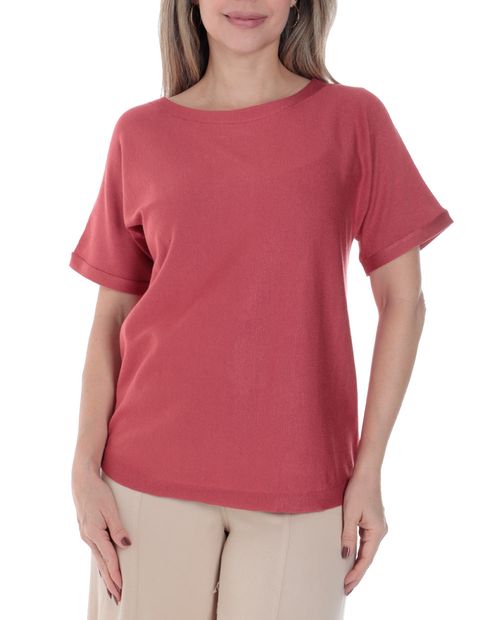 Blusa Cable and Gauge formal manga corta para mujer