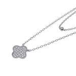 104865564-Collar-doble-con-dije-de-trebol-de-plata--2mm-16--para-mujer