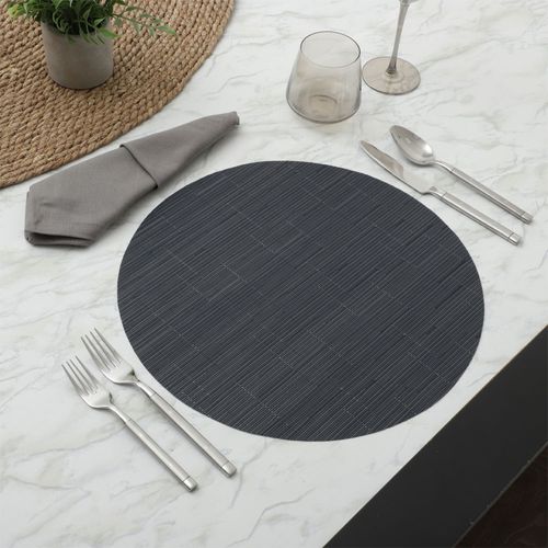 Mantel individual redondo de plástico para mesa 38 cm