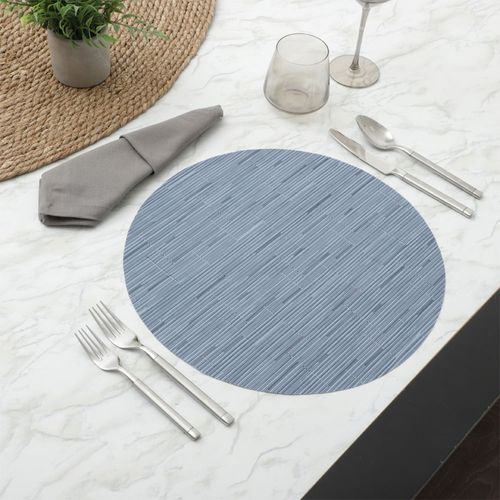 Mantel individual redondo de plástico para mesa 38 cm