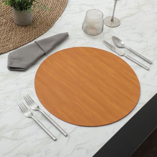 Mantel individual redondo de poliuretano para mesa 38 cm