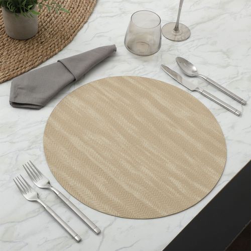Mantel individual redondo de poliuretano para mesa 38 cm