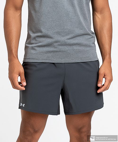 Short deportivo training Under Armour gris sólido para hombre