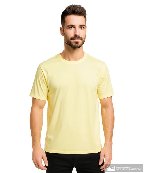 Camiseta deportiva Teammate amarilla sólida para hombre