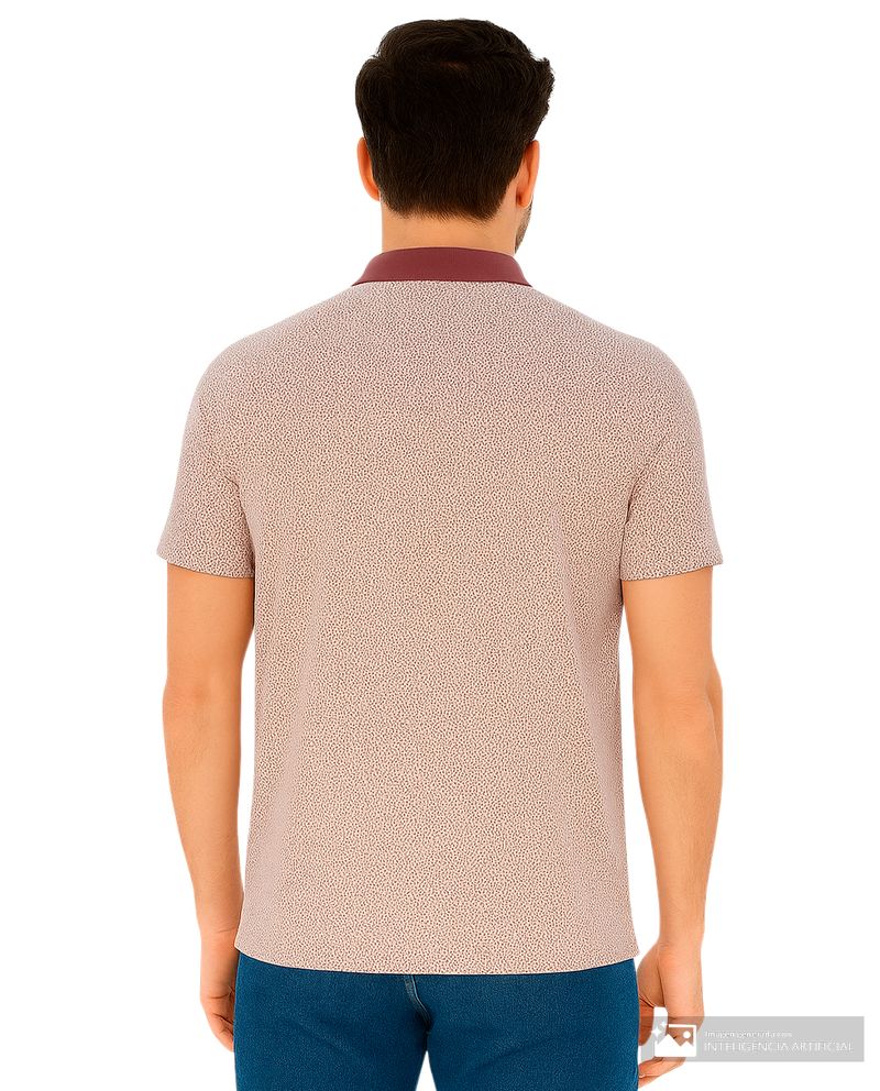 104912416-Camisa-polo-Carven-roja-estampado-geometrico-para-hombre