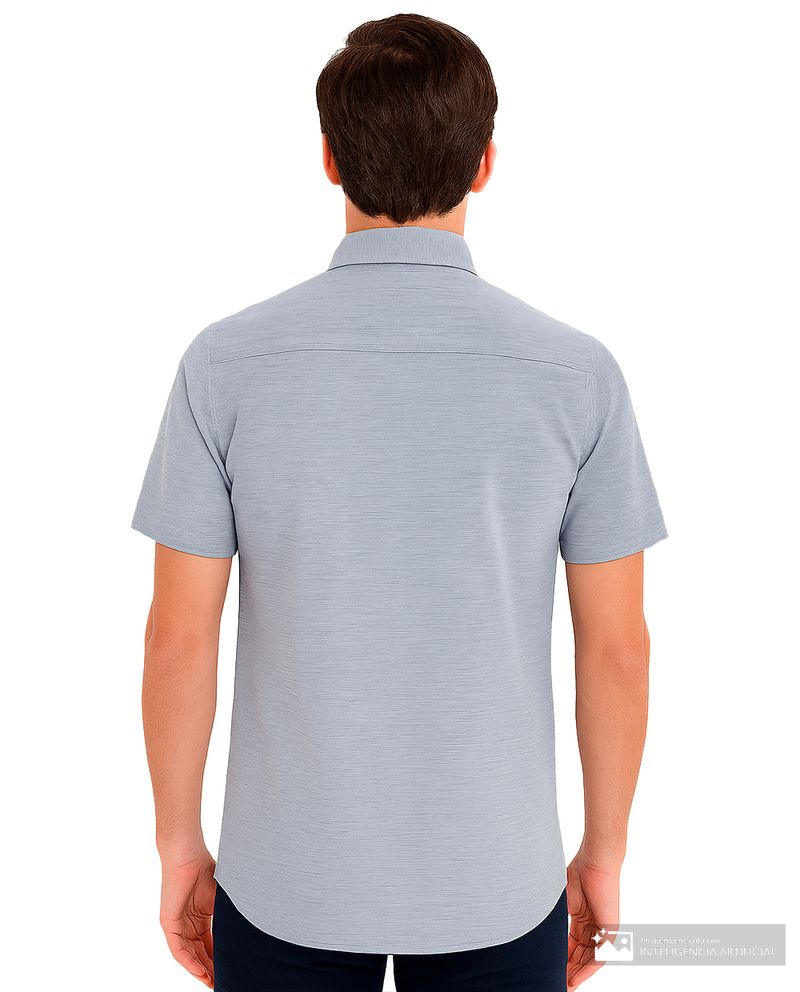 104912528-Camisa-casual-Carven-celeste-heather-para-hombre